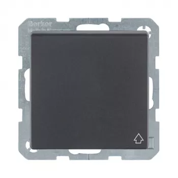 Berker 47516086 Πρίζα SCHUKO με καπάκι, Q.1/Q.3, ανθρακί ματ