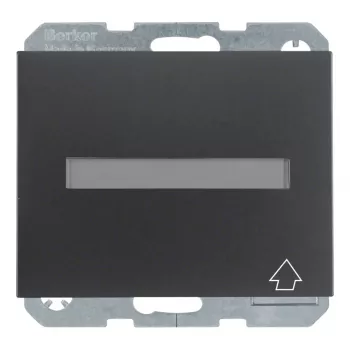 Berker K.1 Πρίζα SCHUKO με καπάκι, αυξημένη προστασία επαφής, Ανθρακί ματ