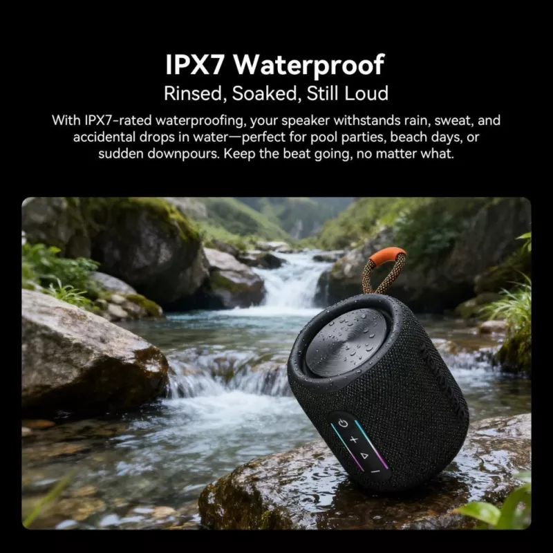 Blackview AuraBass 2 Φορητό Ηχείο Bluetooth, 15W, IPX5, Μπαταρία 7h, Μαύρο