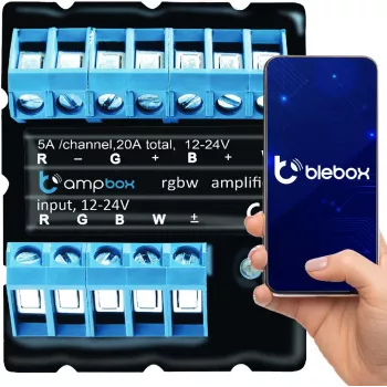 BLEBOX ampbox Smart LED Controller 4-κάναλο Wi-Fi RGBW CCT 12-24V DC