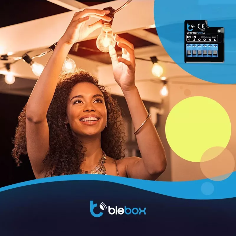 BLEBOX DimmerBox WiFi έξυπνο module dimmer 230V 250W για dimmable φωτεινές πηγές