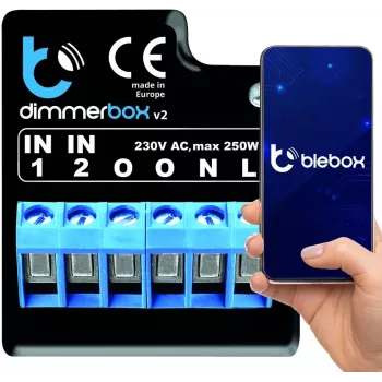 BLEBOX DimmerBox WiFi έξυπνο module dimmer 230V 250W για dimmable φωτεινές πηγές