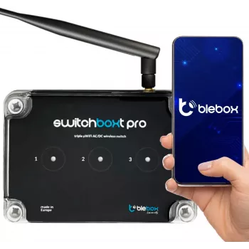 BLEBOX switchBoxT PRO έξυπνος διακόπτης Wi-Fi με αισθητήρα θερμοκρασίας