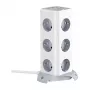 BlitzWolf BW-EC3 κάθετο πολύπριζο με 12 πρίζες, 4 θύρες USB, καλώδιο 2m, βύσμα EU