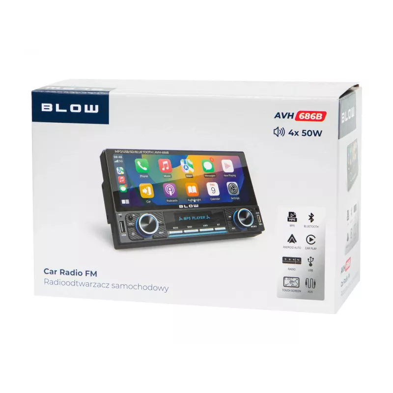 BLOW AVH-686B RDS MP3/USB/Micro SD/Bluetooth Αυτοραδιόφωνο