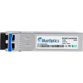 BlueOptics BO28C3443620DIN cSFP πομποδέκτης BiDi 2 καναλιών, LC-Duplex, 1000BASE-2BX-U, ίνα Singlemode, TX:1310nm/RX:1490nm, 20km, -40°C έως +85°C, DDM