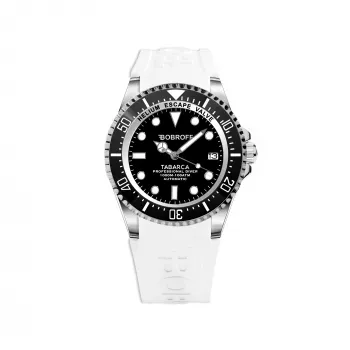 BOBROFF MAN BF0001-BFSTB αναλογικό ρολόι quartz 44mm μαύρο δέρμα