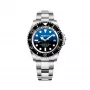 BOBROFF MAN BF0003J1 αναλογικό ρολόι quartz 44mm με μαύρο καντράν και δερμάτινο λουράκι