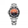 BOBROFF MAN BF0004i 42mm Αναλογικό Quartz Ρολόι Μαύρο Καντράν Λουράκι Δέρματος