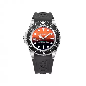 BOBROFF MAN BF0004i-BFSTN 42mm ρολόι quartz αναλογικό μαύρο καντράν δερμάτινο λουράκι
