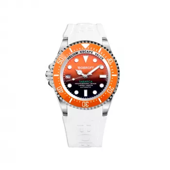 BOBROFF MAN BF0004ibnBF 42mm analog quartz ρολόι μαύρο καντράν δερμάτινο λουράκι