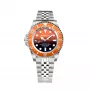 BOBROFF MAN BF0004ibnBFST 42mm quartz αναλογικό ρολόι μπλε καντράν καφέ δερμάτινο λουράκι
