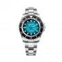 BOBROFF MAN BF0009 44mm Αναλογικό ρολόι quartz - Μαύρο καντράν, Μαύρο δερμάτινο λουράκι