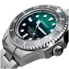 BOBROFF MAN BF002 αναλογικό ρολόι Quartz 44mm μαύρο δερμάτινο λουράκι