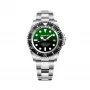BOBROFF MAN BF002 αναλογικό ρολόι Quartz 44mm μαύρο δερμάτινο λουράκι