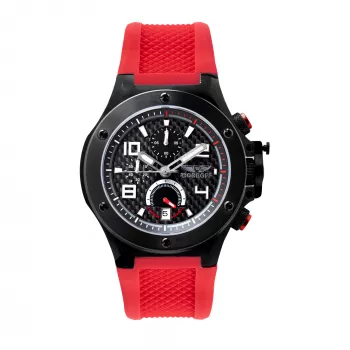 BOBROFF MAN BF1002M14 ρολόι quartz analog 42mm μαύρο καντράν δερμάτινο λουράκι