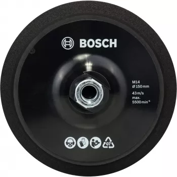 Bosch 2608612027 δίσκος στήριξης M14 150 mm με Velcro για γωνιακό τροχό