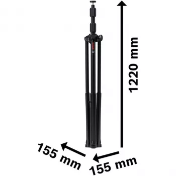 Bosch Τρίποδο φωτιστικού εργοταξίου GLT 300-40 Professional (Μαύρο, σπείρωμα 5/8 ιντσών M10) 06188000MT