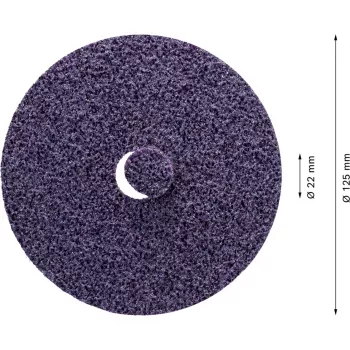 Bosch Expert HD SCM N477 Δίσκος Surface Conditioning, 125 mm, Extra Coarse, για Ανοξείδωτο Χάλυβα, Μη Σιδηρούχα Μέταλλα, Λαμαρίνα, Χρώμα σε Ξύλο