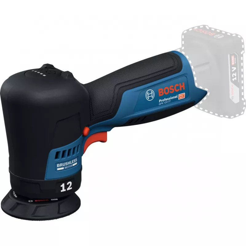 Bosch GPX 12V-77 Professional Μπαταρία Στιλβωτήρας, 12 V, Bare Tool