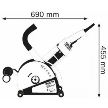BOSCH Power Tools φρέζα τοίχου GNF 65 A (μπλε, 2400 W, βαλίτσα)