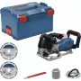 BOSCH PowerTools Ρούτερ Αυλακιών Μπαταρίας GNF 18V-40 Professional Solo, 18 Volt (Μπλε/Μαύρο, χωρίς Μπαταρία και Φορτιστή, σε L-BOXX)