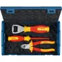 Bosch PRO σετ 3 τεμ. εργαλείων χειρός σε L-BOXX Mini (πένσα συνδυασμού, πένσα υδραυλική, γενικό μαχαίρι) μπλε
