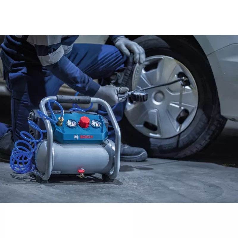 Bosch Professional GKO 18V-51 Μπαταριοκίνητος συμπιεστής (Μπλε/Ασημί)