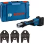 Bosch Professional GPT 18V-32 μπαταριοκίνητο πρεσάκι, Solo-Version, Kit TH, 18V, μπλε, χωρίς μπαταρία και φορτιστή, 3 τυπικές πρέσες TH, σε L-BOXX