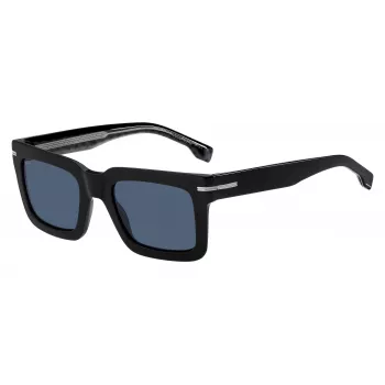 BOSS SUNGLASSES BOSS MAN BOSS1501SINA ορθογώνιος σκελετός ασετάτ 51/22/145 mm μαύρο/γκρι