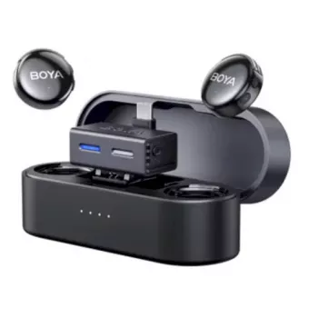 BOYA BOYALINK 3-02 ασύρματο σύστημα μικροφώνου 2,4 GHz USB-C - μαύρο