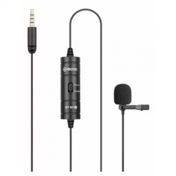 BOYA BY-M1S Πανακουστικό μικρόφωνο Lavalier, σύνδεση 3,5 mm, Μαύρο