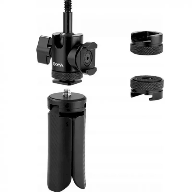 BOYA Desktop Stand 01 1/4 ίντσες τρίποδο μικροφώνου και κάμερας - μαύρο