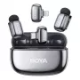 Ασύρματο μικρόφωνο Boya mini 2-01 Lightning/USB-C, σεληνιακό ασημί (BOYA mini 2-01-Space Gray)