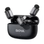 BOYA Mini 2-03 Ασύρματο Σύστημα Μικροφώνου 2,4 GHz, Τεχνητή Νοημοσύνη Μείωση Θορύβου, 2 Πομποί + 1 Δέκτης Lightning, Μαύρο