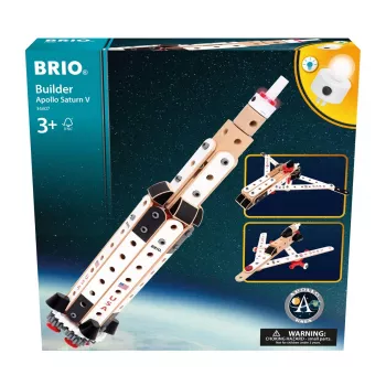 BRIO Builder NASA Apollo Saturn V Σετ Κατασκευής, 34 Τεμάχια, από 3 Ετών