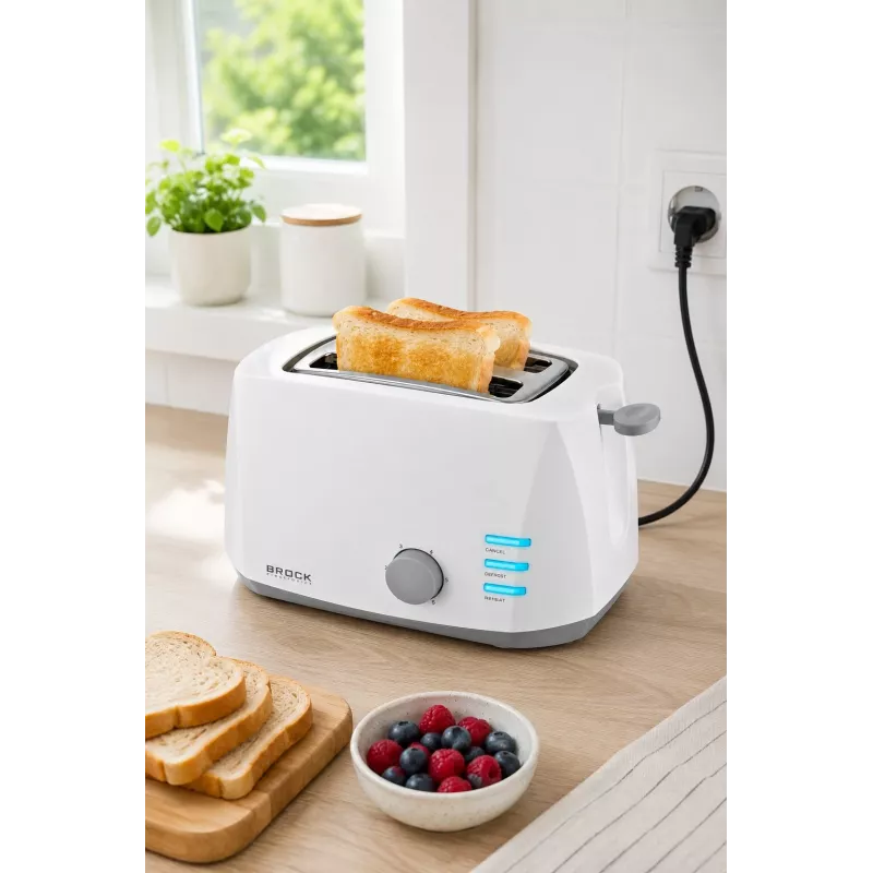 Brock BT 1002 WH Τοστιέρα 800W, Λευκό
