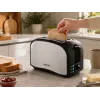 Brock BT 1003 SS Τοστιέρα 800W, Μαύρο/Ανοξείδωτο ατσάλι