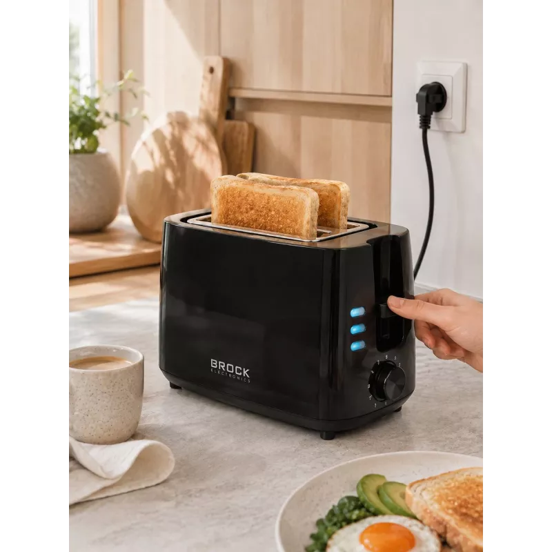 Brock BT 1005 BK Τοστιέρα 800W, Μαύρη