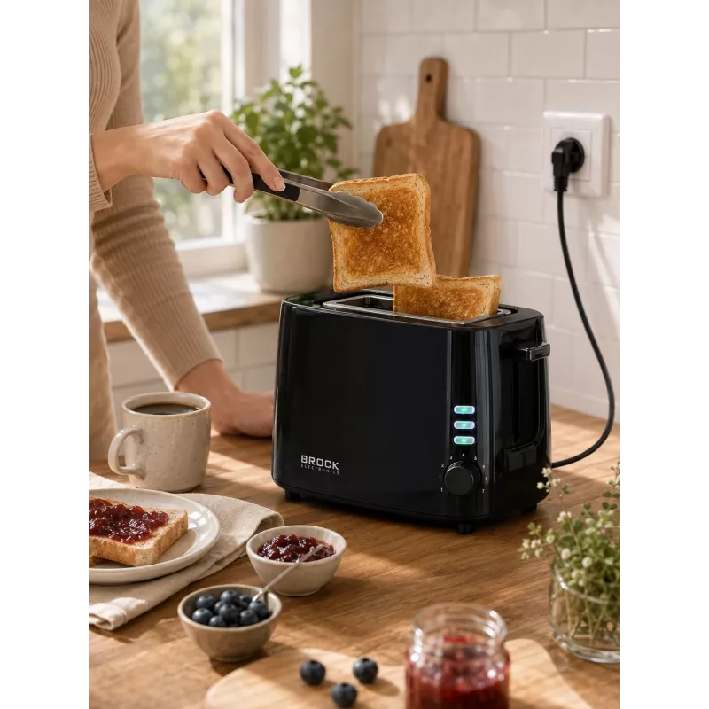 Brock BT 1005 BK Τοστιέρα 800W, Μαύρη