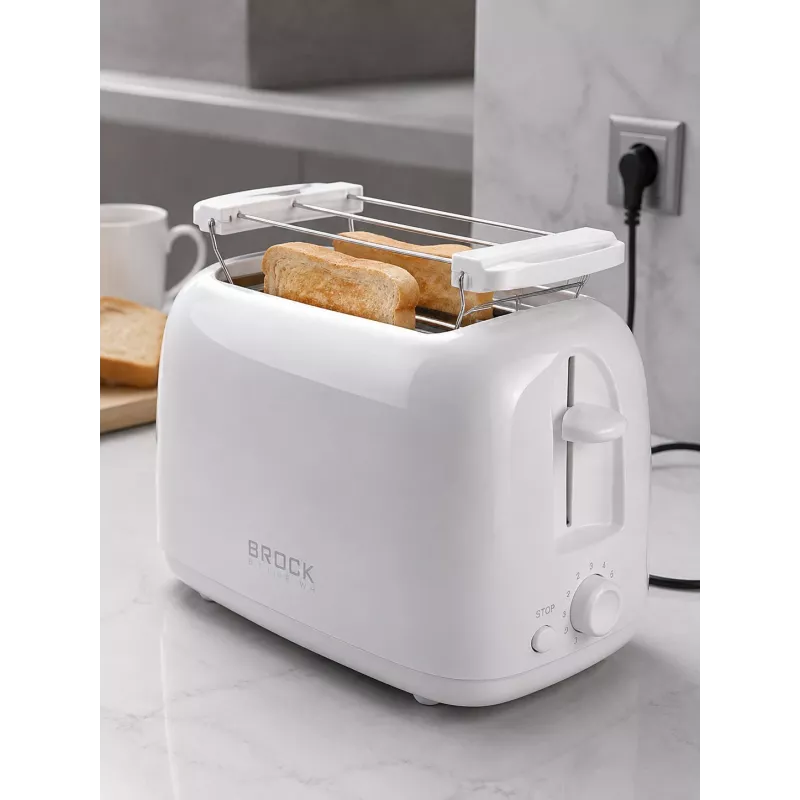 Brock BT 1008 WH Τοστιέρα 2 φετών 750W Λευκό