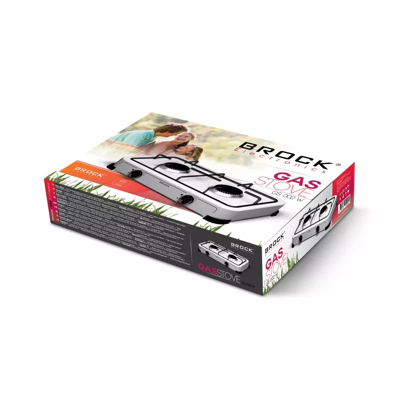 Brock GS 002 W Δίκαυστη κουζίνα υγραερίου, Λευκό