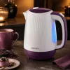 Brock WK 08 PR Ηλεκτρικός βραστήρας 1,7L 2000W Λευκό/Μωβ
