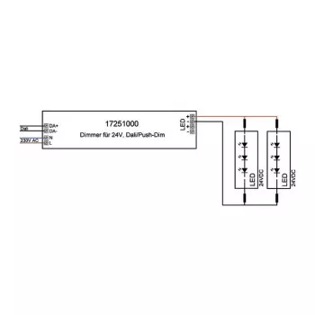 Brumberg 17251000 LED driver DALI ορθογώνιο λευκό 80W 230V 24V