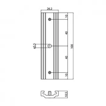 BRUMBERG 87116070 Μηχανικός Συνδετήρας για ONETRACK DALI Ράγα 3 Φάσεων, Εξωτερικός, Λευκό
