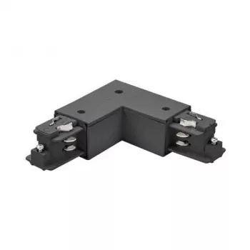 Brumberg 87126080 Σύνδεσμος Γωνίας 90° για Σύστημα Ράγας 3 Φάσεων ONETRACK DALI, Μαύρο