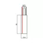 Brumberg 87167070 ONETRACK End Feed για συστήματα ράγας με ρύθμιση/διακόπτη DALI, Λευκό (RAL 9003)