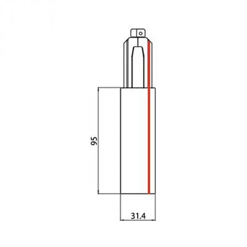 BRUMBERG ONETRACK 3-Phase DALI Switchable End Feed, Λευκό