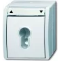 Busch-Jaeger Ocean 2712 SLW-54 Επιτοίχια πρίζα SCHUKO, IP44, λευκή 2CKA001101A0924