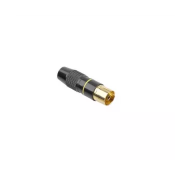 CABLETECH Μεταλλική πρίζα κεραίας TV Μαύρο